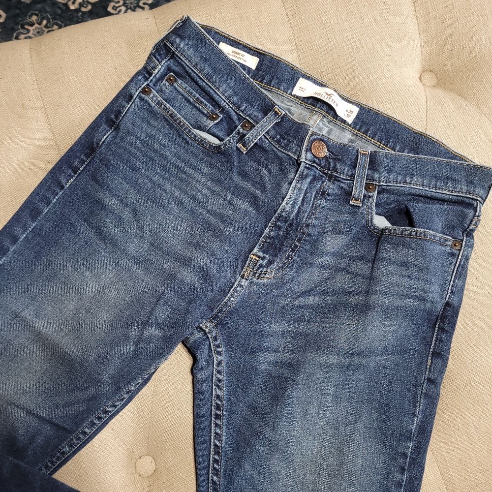 Hollister Skinny Jeans Epic Flex Medium Wash Mens 30x32